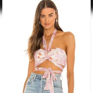 NWT crop top in floral - S